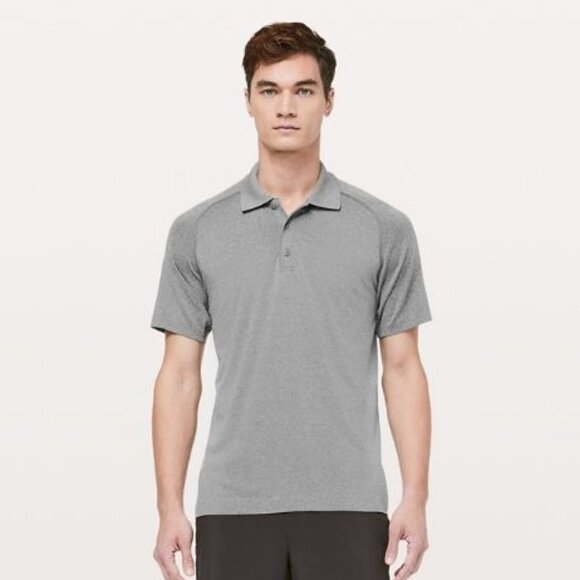 Lululemon Men's Metal Vent Tech Polo Shirt 2.0 - Grey - Picture 1 of 7